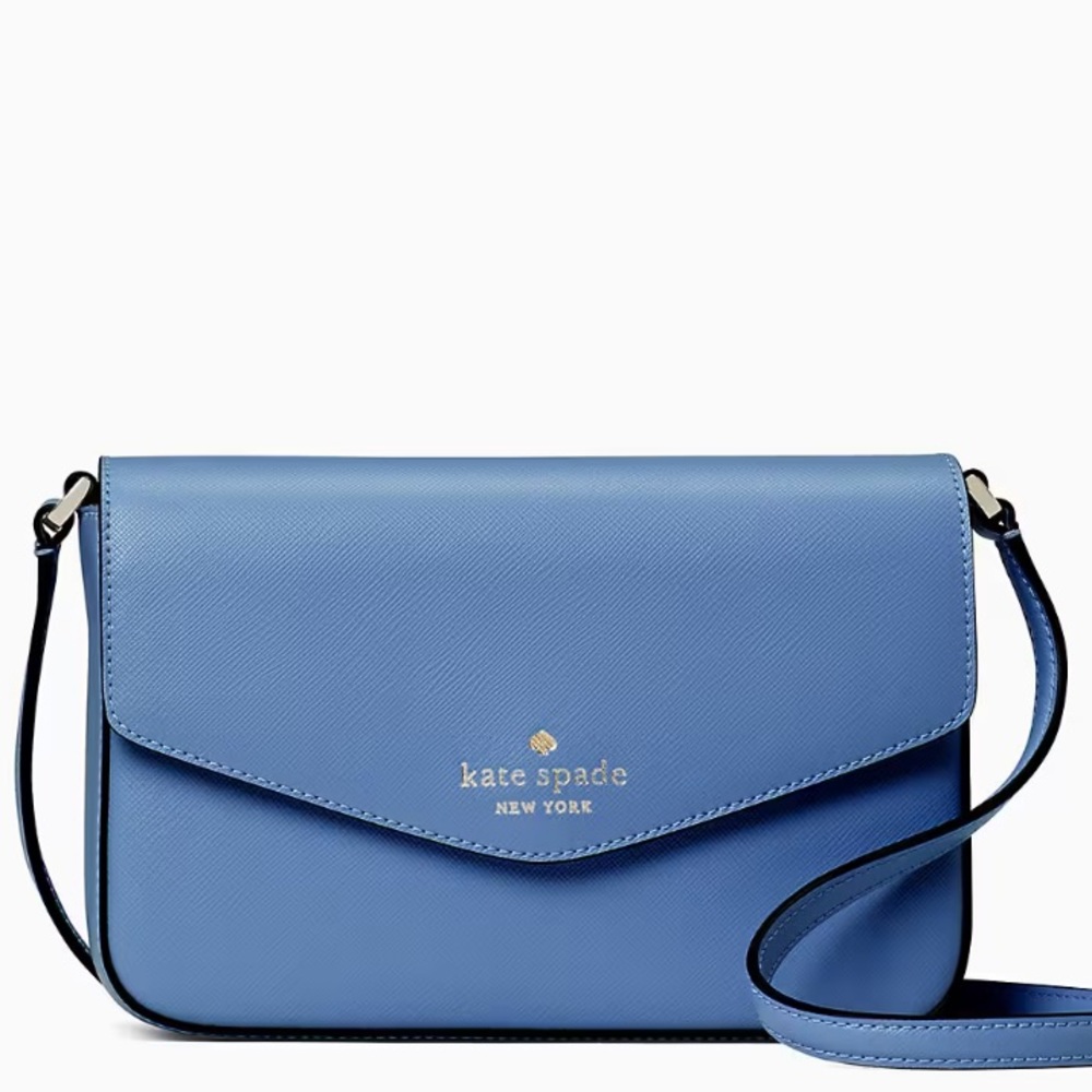 Kate Spade Sadie Envelope Crossbody Purse in Fresh Blueberry PERFECT CONDITION